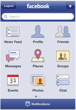 Facebook Updated App On The iPhone
